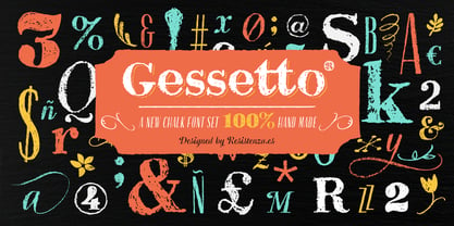 Gessetto Font Poster 1