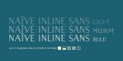 Naive Inline Sans Fuente Póster 2