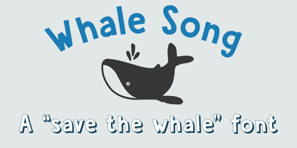 Whale Song Font Poster 1