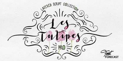 Les Tulipes Pro Font Poster 1