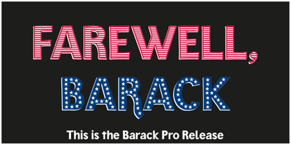 Barack Font Poster 1