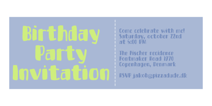 Bottle Party Font Poster 2