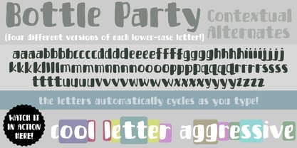 Bottle Party Font Poster 5