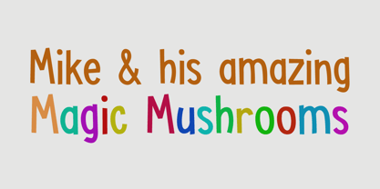 Toadstool Font Poster 6