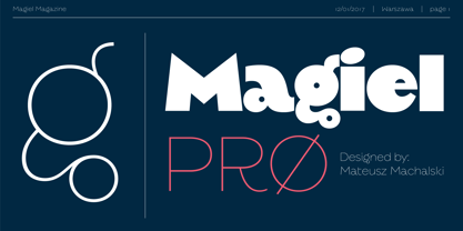 Magiel Pro Font Poster 1