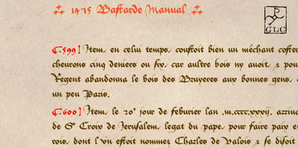 1475 Bastarde Manual Fuente Póster 2