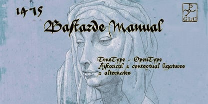 1475 Bastarde Manual Font Poster 1