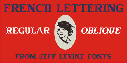 French Lettering JNL Font Poster 1