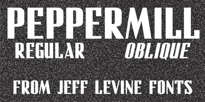 Peppermill JNL Font Poster 1