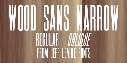 Wood Sans Narrow JNL Font Poster 1