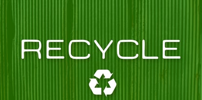 Recycle Font Poster 5
