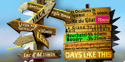 Days Like This Police Affiche 6