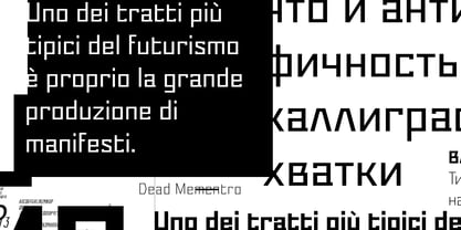 Dead Mementro Font Poster 5