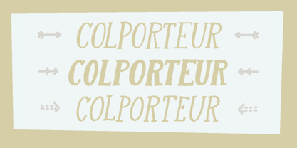 Colporteur Font Poster 2