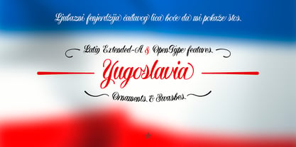 Yugoslavia Font Poster 4