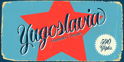 Yugoslavia Font Poster 1