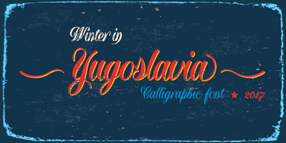 Yugoslavia Font Poster 7