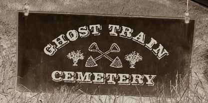 Ghost Train Font Poster 3