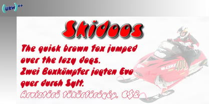 Skidoos Font Poster 1