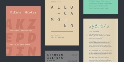 Alloca Mono Font Poster 6