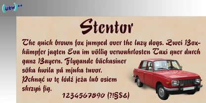 Stentor Font Poster 1