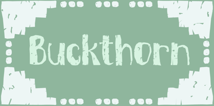 Buckthorn Font Poster 1