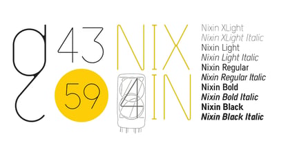 Nixin Font Poster 2