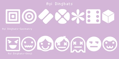 Ayi Dingbats Font Poster 3
