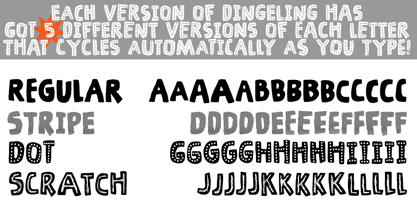 Dingeling Font Poster 6