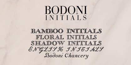 Bodoni Classic Initials Fuente Póster 3