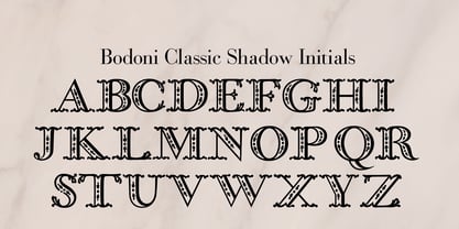 Bodoni Classic Initials Fuente Póster 6