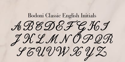 Bodoni Classic Initials Fuente Póster 7