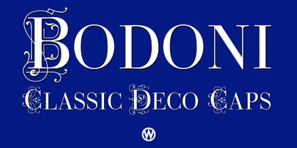 Bodoni Classic Deco Font Poster 1