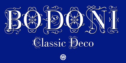 Bodoni Classic Deco Fuente Póster 2