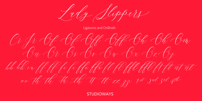 Lady Slippers Font Poster 5