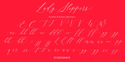 Lady Slippers Font Poster 6