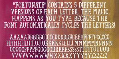 Fortunate Font Poster 6