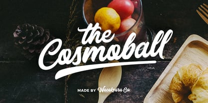 Cosmoball Font Poster 1