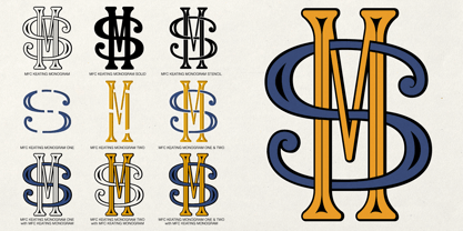 MFC Keating Monogram Font Poster 5