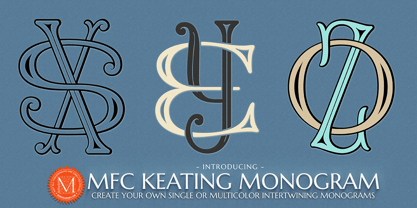MFC Keating Monogram Font Poster 1