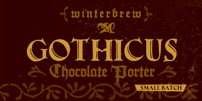 Gothicus Font Poster 1