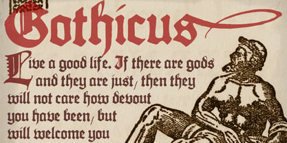 Gothicus Font Poster 2