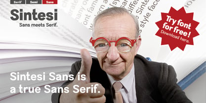 Sintesi Sans Font Poster 1