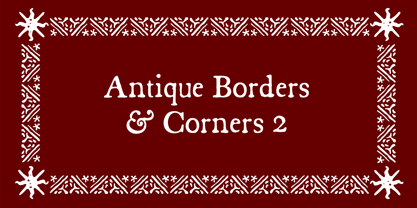 Antique Borders & Corners 2 Font Poster 1