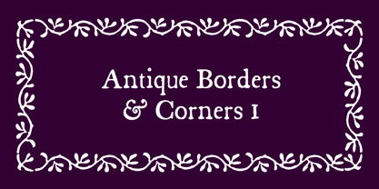Antique Borders & Corners 1 Fuente Póster 1