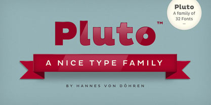 Pluto Font Poster 1