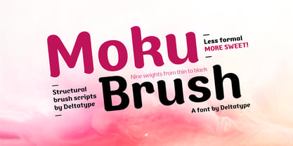 Moku Brush Font Poster 1