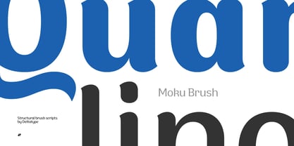 Moku Brush Font Poster 7