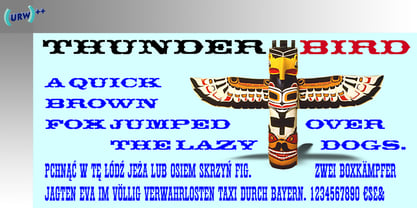 Thunderbird Font Poster 1