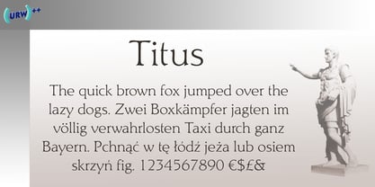 Titus Font Poster 1